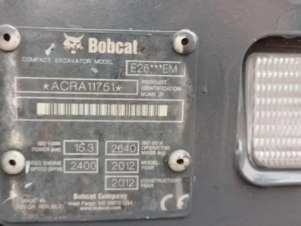 BOBCAT E26 + 3 GODETS – Image 11