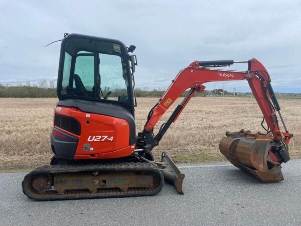 Kubota U27-4 + 3 GODETS+ ATTACHE ROTATIVE INCLINABLE – Image 4