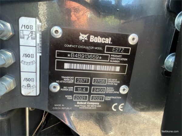 (2021) Bobcat E27Z + ENGCON + 4 GODETS – Image 15